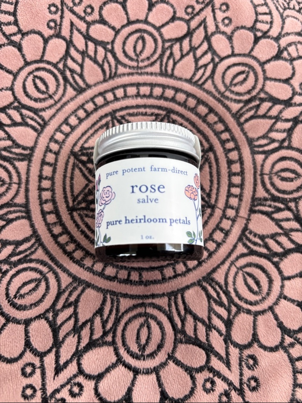 Rose Salve - Pure Heirloom Petals (Pink) Homegrown